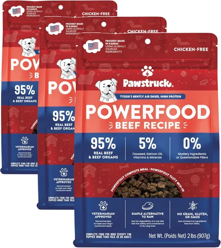 Miniatura 12 de Pawstruck Alimento para perros secado al aire con carne de res real, sin granos, fabricado en Estados Unidos, sin OMG y recomendado por