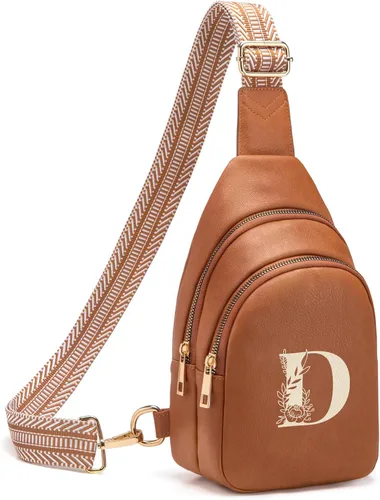 Miniatura 122 de Viverte Bolsas Cruzadas para Mujeres Bolso de Hombro Inicial Riñoneras Personalizadas Regalos para Mamá Mujer Esposa