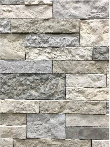 AirStone Piedras primarias: mezcla de colores Spring Creek, revestimiento de paredes de piedra fabricada, decoración del hogar para interiores y