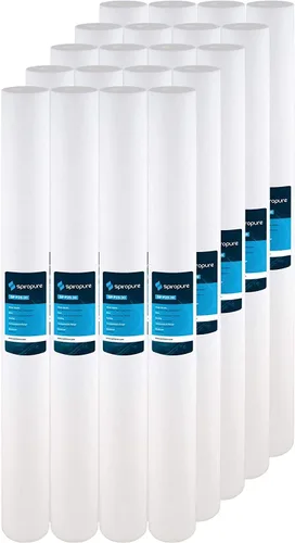 Miniatura 24 de SpiroPure SP-P10-20 20x2.5 Cartucho de filtro de agua de sedimento de polipropileno fundido fundido de 10 micrones SDC-25-2010 (caja de 20)