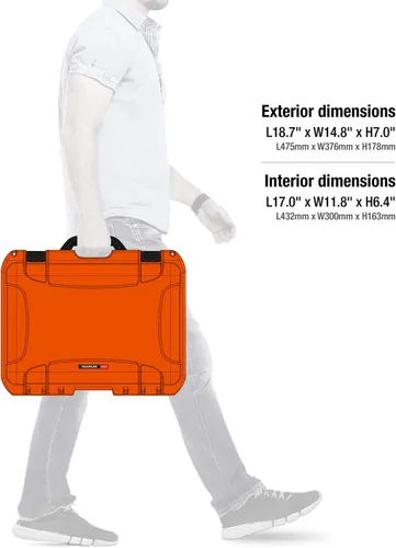 Miniatura 8 de Nanuk 925 Estuche rígido impermeable con inserto de espuma para DJI Avata FPV Unit, gafas y Fly More Combo - Naranja (925S-080OR-0A0-C0745)