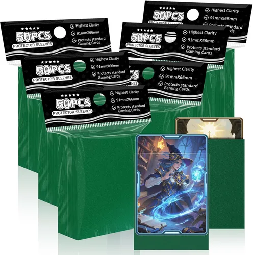 Tioplior Fundas para tarjetas coleccionables de ajuste perfecto, fundas mate TCG, protector de tarjetas deportivas suave para tarjeta fotográfica,