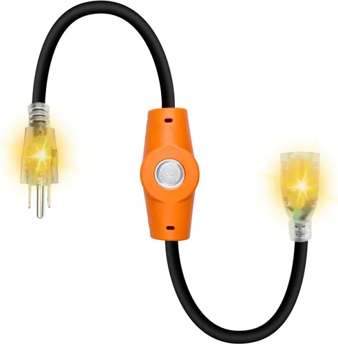 MAXKOSKO 1 unidad de 120V 15A Cable de extensión controlado por temperatura, controlador de cable calefactor, salida controlada por termostato Auto