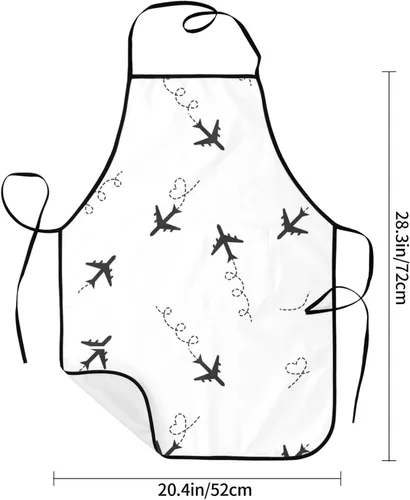 Miniatura 4 de Delantal de aviación para aviación, delantales de cocina para hombre y mujer, delantal de cocina, delantal de chef, delantales de jardín ajustables