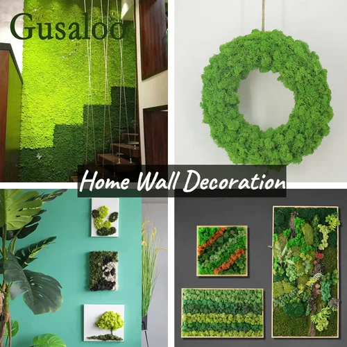 Miniatura 4 de Musgo artificial preservado de musgo para plantas en maceta, musgo verde fresco natural para manualidades, decoración de pared floral, centros