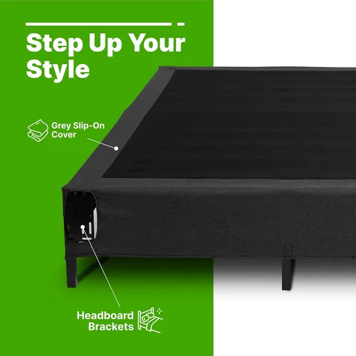 Miniatura 8 de GhostBed Colchón clásico de espuma viscoelástica de 11 pulgadas con plataforma de metal, base de cama con soporte de listones, sensación firme