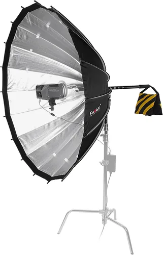 Fotodiox DLX - Caja de luz parabólica de enfoque de 56 pulgadas con anillo de velocidad Bowens – 56 pulgadas (55.1 in) enfocable y plegable