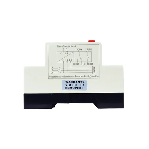 Miniatura 3 de ATO Relé de monitoreo multifuncional, voltaje de línea, 3 fases, voltaje de fase de CA 208-480V, tiempo de retardo ajustable de 0.1-30s, relé
