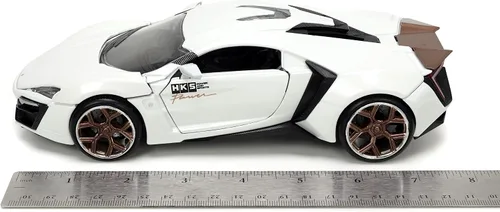Miniatura 7 de Jada Hyper-Spec 1:24 W Motors Lykan Hypersport - Coche fundido a presión, color blanco, juguetes para niños y adultos