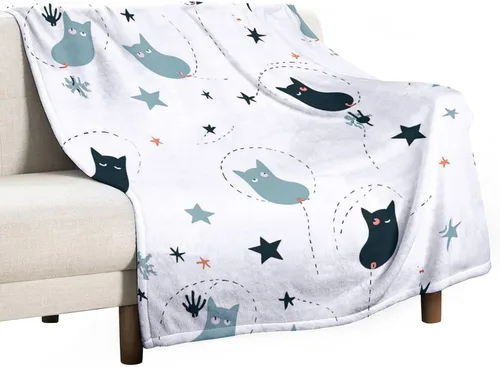 Miniatura 16 de Manta suave de piel sintética de búho, manta de regazo de franela de bosque Trippy para sofá, sofá o cama, manta de felpa mullida y esponjosa
