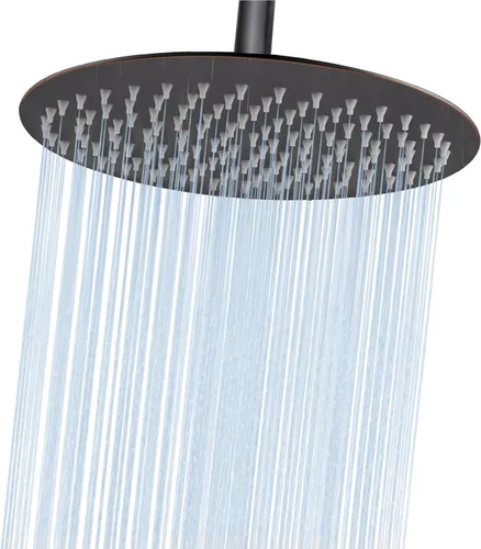 Miniatura 17 de Midanya Cabezal de ducha redondo de acero inoxidable de alta presión de alto flujo de acero inoxidable de 6 pulgadas, diseño ultrafino de alta