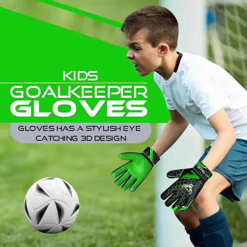 Miniatura 2 de BEAST RAGE Guantes de portero de fútbol para niños y jóvenes, guantes de portero de fútbol de 0.157 pulgadas (0.157 in) antideslizantes, palma