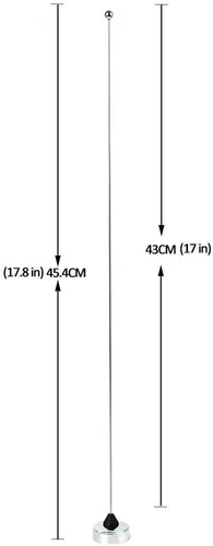 Miniatura 3 de HYS NMO 2M VHF-Band Amateur Trunk/Hole Mount 136-174Mhz Antenas con agujero de soporte en L de acero inoxidable y cable coaxial RG-58 de 13