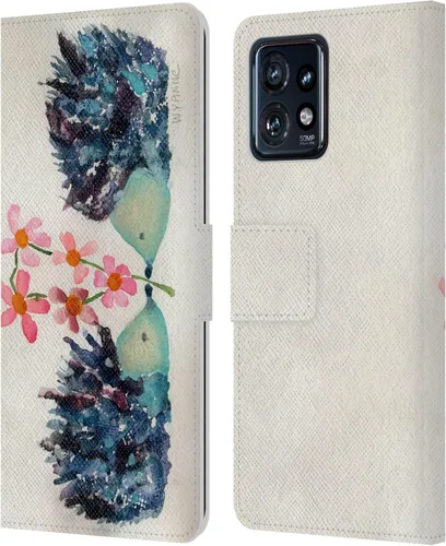 Miniatura 17 de Head Case Designs Officially Licensed Wyanne Quiet Creative Animals 2 Leather Book Wallet Case Cover Compatible with Motorola Moto Edge 40 Pro