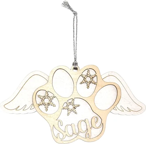 Recuerdo personalizado de huella de pata de ángel para amantes de las mascotas, más que solo un adorno