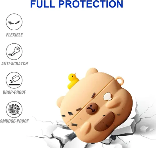 Miniatura 4 de Bonita funda diseñada con dibujos animados para AirPods 4 y AirPods de 4ª generación con cancelación activa de ruido (2024) funda protectora