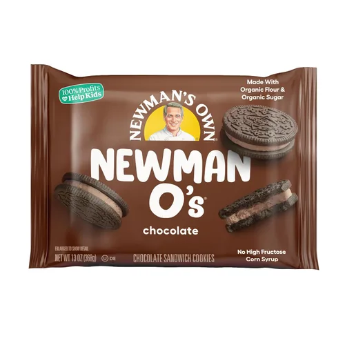 Newman's Own Newman-O's, Galletas de chocolate rellenas de crema, paquetes de 13 onzas (paquete de 6)