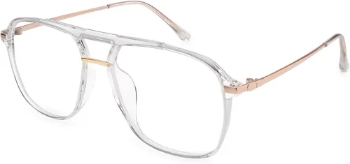 Miniatura 12 de Dollger Lentes de bloqueo de luz azul para mujer, estilo aviador de gran tamaño, lentes de computadora que protegen tu visión, elegantes y saludables