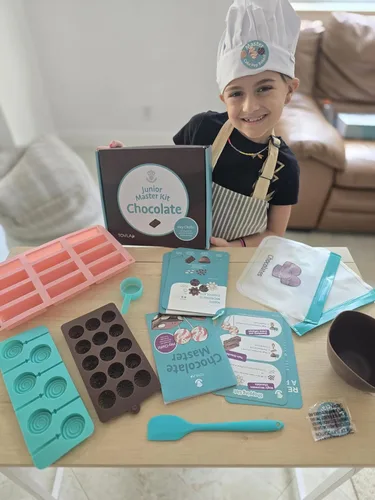 Miniatura 5 de Tovla Jr. Kit de fabricación de chocolate real para niños Aprende a cocinar con herramientas reales Set de regalo educativo STEM a partir de 4