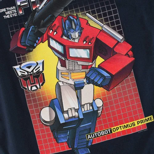 Miniatura 3 de Camiseta y pegatinas Transformers Optimus Prime, Optimus Prime, Azul marino