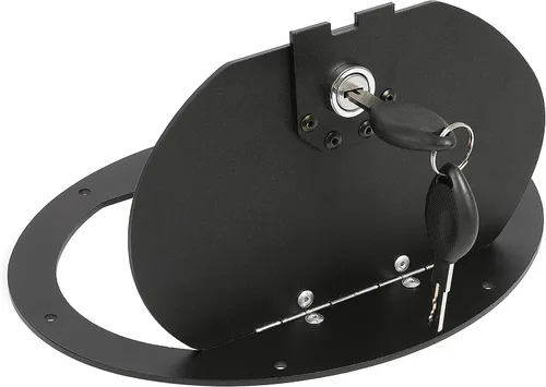 Miniatura 4 de KUAFU Puerta del tanque de combustible con cerradura compatible con Humvee Hummer H1 cualquier modelo M998 M1123 M1045 con recubrimiento en polvo