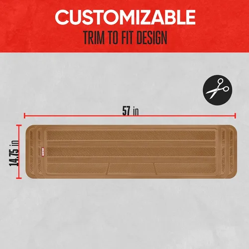 Miniatura 3 de Motor Trend Tapete para asiento trasero, alfombrilla de goma para la segunda o tercera fila de coche, SUV, furgoneta, protección interior completa