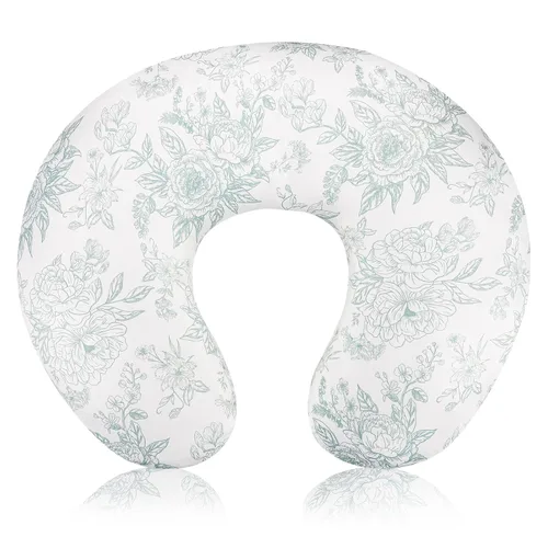 Miniatura 10 de Juego de 1 funda de almohada de lactancia, extraíble de doble cara para bebés, niñas y recién nacidos, funda elástica y suave reversible