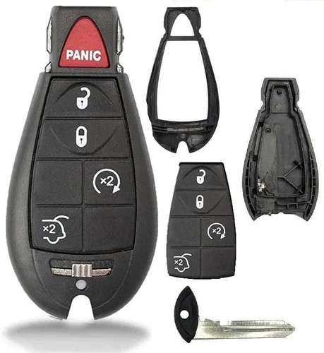 1 nuevo llavero Fobik de 5 botones de arranque remoto para automóvil Fobik Shell / CASE M3N5WY783X IYZC01C para compatible con Jeep Commander y