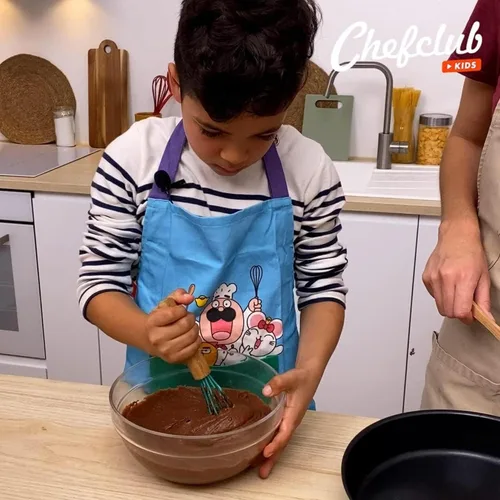 Miniatura 6 de Chefclub Kids Montessori - Juego de utensilios de cocina de 5 piezas, silicona antiadherente resistente al calor para niños y principiantes