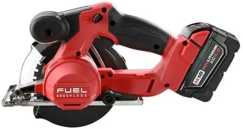 Miniatura 2 de Milwaukee Kit de sierra circular inalámbrica M18 Fuel 2782-22, hoja de 5-3/8 a 5-7/8 pulgadas, cenador/vástago de 0.787 in, 18 V CC, batería