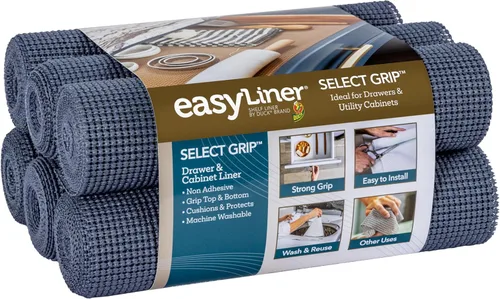 Miniatura 18 de EasyLiner Select Grip Revestimiento para Estantes - Fácil de Instalar y Cortar a Medida - Antideslizante, Sin Adhesivo, Revestimiento para Cajones