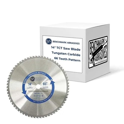 Miniatura 8 de Benchmark Abrasives TCT Hoja de sierra circular de 10 pulgadas, hojas de sierra de corte de metal con punta de carburo de tungsteno para cortar