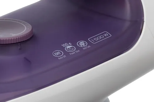 Miniatura 3 de Panasonic NI-S630 Plancha de vapor/seco – Hierro ergonómico de 1500 W con suela de cerámica y ranura en forma de U – Apagado automático y unidad