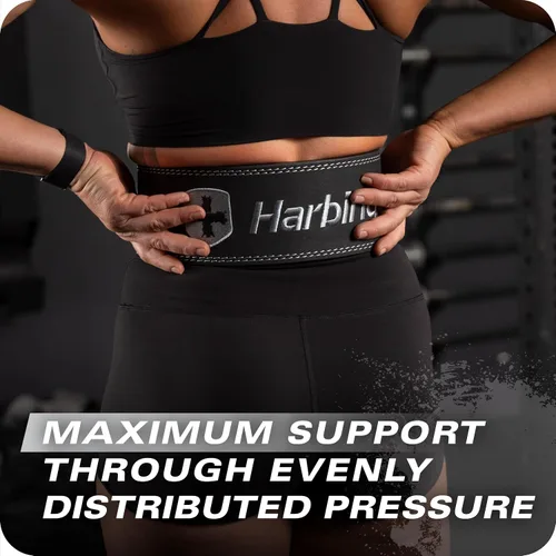 Miniatura 5 de Heavy Duty 10mm Lever Belt for Powerlifting - IPF Approved, 4" Wide, Adjustable Steel Lever Tensioning, Comfort Fit with Suede Lining, Durable Core