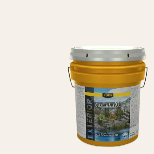 Miniatura 3 de Rodda Paint CASCADIA XL - Pintura e imprimación satinada para exteriores en uno, cuarto de galón, color blanco