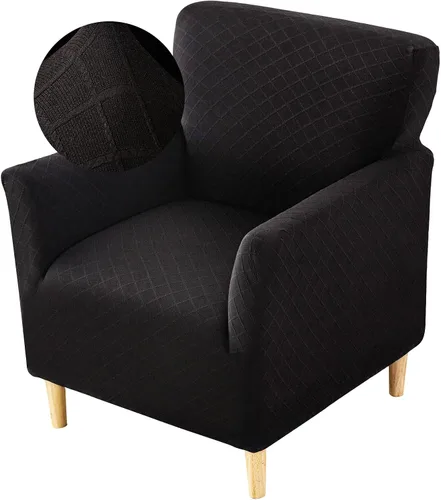 Miniatura 18 de FUANGUI Funda para Sillón de Banquete con Brazos Fundas para Sillas Elásticas Funda para Sillón Club Funda Suave para Sillón Sofá Cubiertas 03