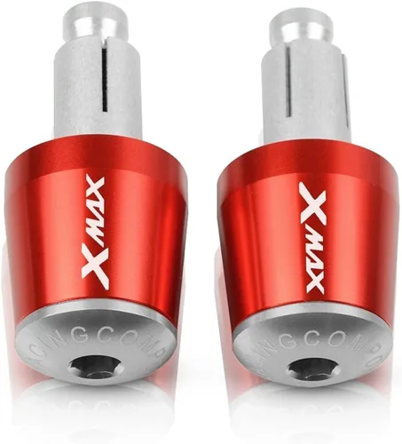 Miniatura 10 de Contrapeso motocicleta 7/8 "0.866 in manillar Grips extremo manillar tapa tapa enchufe para Yamaha Xmax X-MAX 125 250 300 400 XMAX125 XMAX250