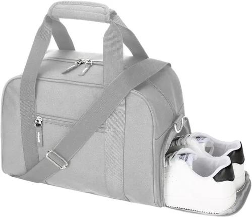 Pequeña bolsa de gimnasio para mujeres y hombres - Mini bolsa de lona de 14 pulgadas para viajes, deportes, entrenamiento, fin de semana y noche con