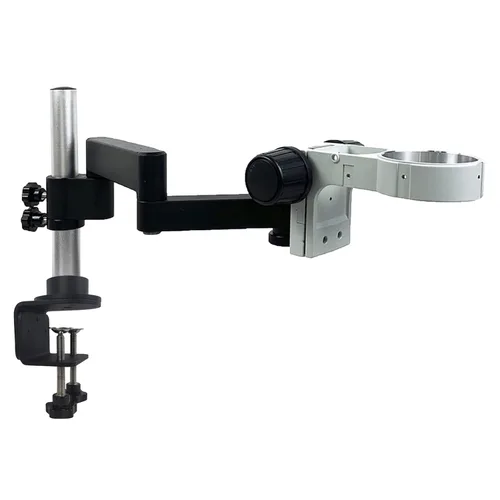 Miniatura 11 de Brazo giratorio universal articulado para microscopio, brazo de soporte para microscopio con abrazadera para microscopio profesional trinocular