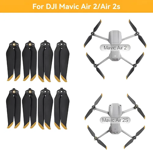 Miniatura 3 de Hélices para DJI Mavic Air 2/Air 2s Reemplazo Prop Blades Accesorios de bajo ruido para DJI Mavic Air 2/Air 2s Drone Accesorios 8 Unids Puntas