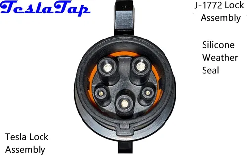 Miniatura 3 de Adaptador Mini Tesla a J-1772 - 80 amperios - Fabricado en Estados Unidos (TTMINI80)