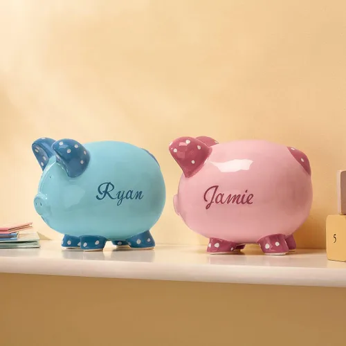 Miniatura 5 de Alcancía de cochinito personalizada Millas Kimball