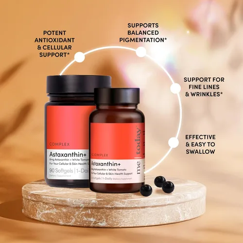 Miniatura 4 de me today Complejo Astaxantina+suplemento de 8 mg - Potentes cápsulas blandas de apoyo antioxidante - Complejo natural de salud de la piel