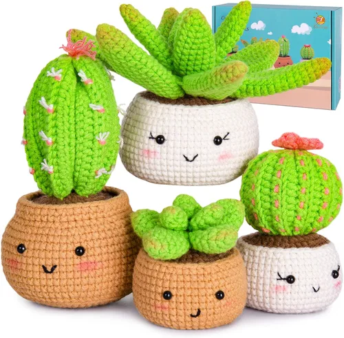 Miniatura 9 de Kit de ganchillo Crochetta para principiantes, kit de ganchillo para principiantes para adultos con videotutoriales paso a paso, kits de animales