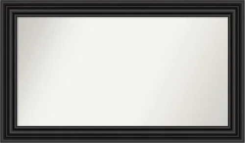 Miniatura 105 de Amanti Art Espejo personalizado, espejo de baño negro puente, espejo de pared o espejo de tocador de baño sobre el fregadero (26 x 26 pulgadas)