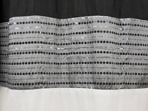 Miniatura 3 de Kashi Home Cortina de ducha Ibiza 70x72, negro y blanco