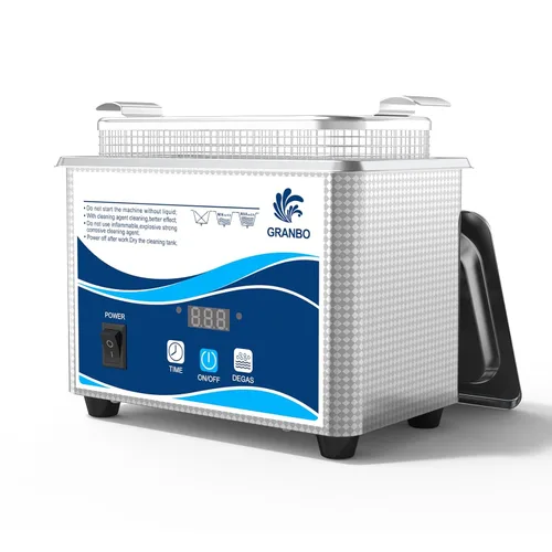 Limpiador ultrasónico Granbo de 800 ml, máquina ultrasónica limpiadora de joyas 40 kHz con temporizador digital y desgasificación, limpiador