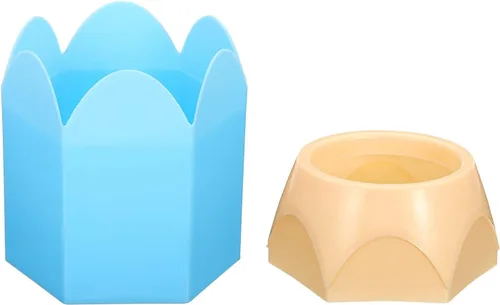 Miniatura 4 de PATIKIL Portalápices, paquete de 3 soportes para bolígrafos para escritorio, bonito soporte de plástico para lápices, organizador de tazas