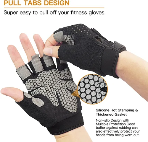 Miniatura 3 de Workout Gloves Weight Lifting Gloves Palm Support Protection for Men Women, Exercise Gloves Sports for Training, Fitness, Gym