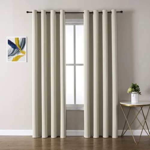 Miniatura 83 de ChrisDowa - Cortinas de cenefa pequeñas para cocina, cortinas cortas con ojales y aislamiento térmico para oscurecer la sala y habitación